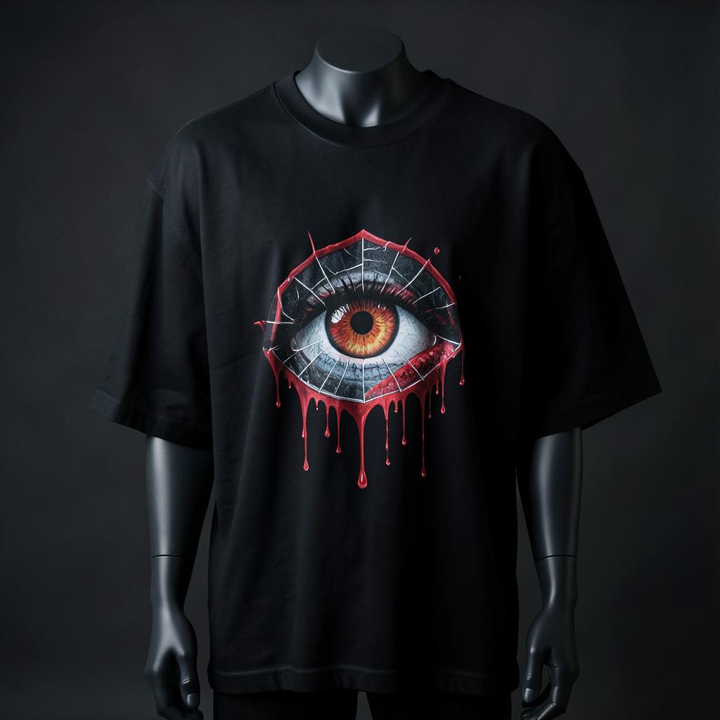 Crimson Eye Oversized Tee front
